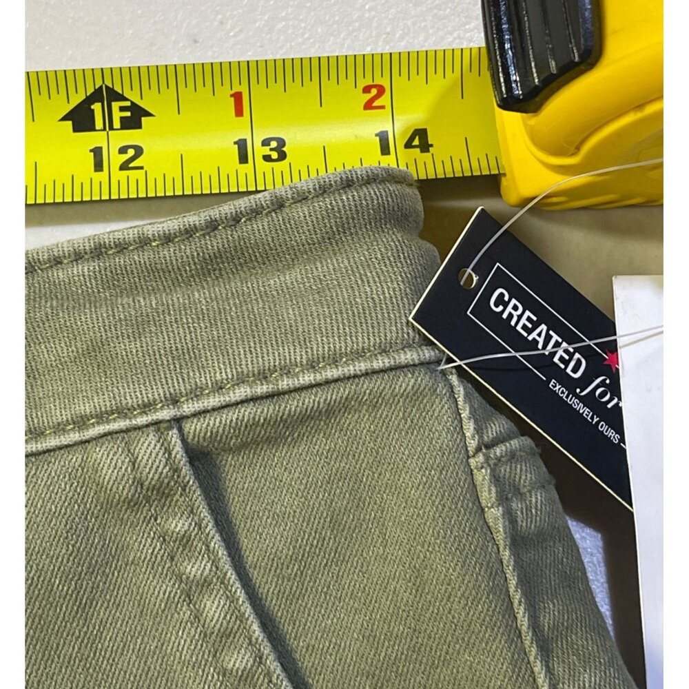 Indigo Rein Womens Size 7 High-Waist Denim Shorts Cedar Green - Picture 4 of 12